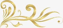 金色植物花纹