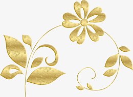 金色植物花纹