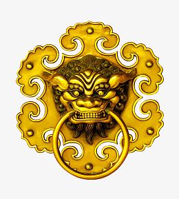 金碧辉煌的狮子门头