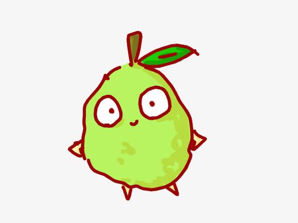 手绘卡通番石榴