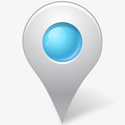 地图标记标记在Azure图标