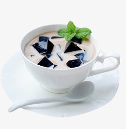 仙草红豆奶茶