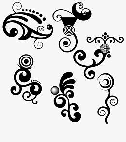 时尚圆圈花纹装饰PS笔刷免费下载