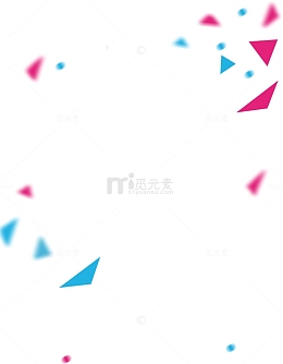 彩色几何漂浮物