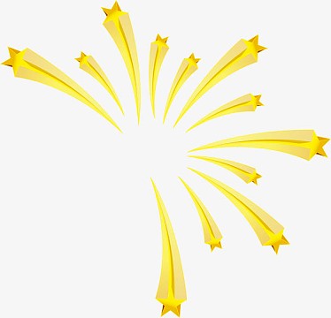 卡通金色五角星素材_卡通金色五角星图片元素-觅元素
