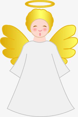 矢量小天使元素免抠