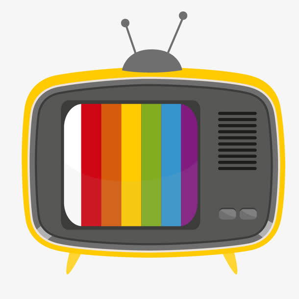 卡通彩虹电视机