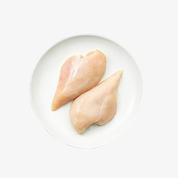 鸡胸肉鸡大胸摆盘实拍图