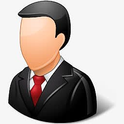 客户办公室男光图标