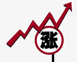 涨和上升箭头曲线