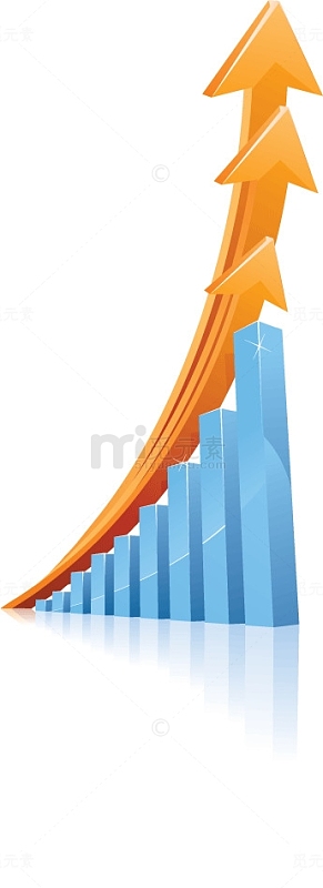 数字报表业绩上升的3个箭头