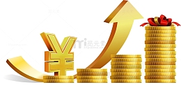 矢量金色钱币
