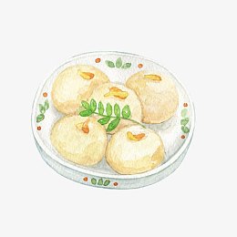 奶油包手绘画素材图片