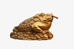 纯铜招财金蟾蜍