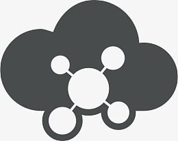 云云计算通信社区连接网络标志云
