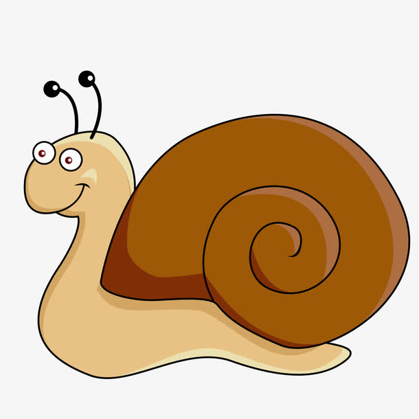 卡通蜗牛矢量图
