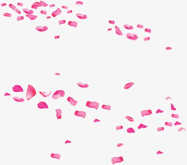 粉色卡通漂浮抽象花瓣