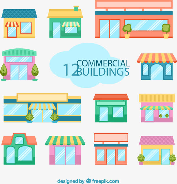 关键词 : 商店商铺建筑盆栽街道扁平化建筑时尚卡通商业矢量素材[声明