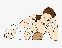 母乳喂养侧躺