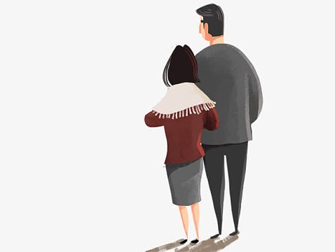 父亲母亲卡通素材-父亲母亲卡通图片元素-觅元素