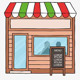 矢量咖啡店