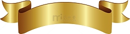 金色飘带矢量设计