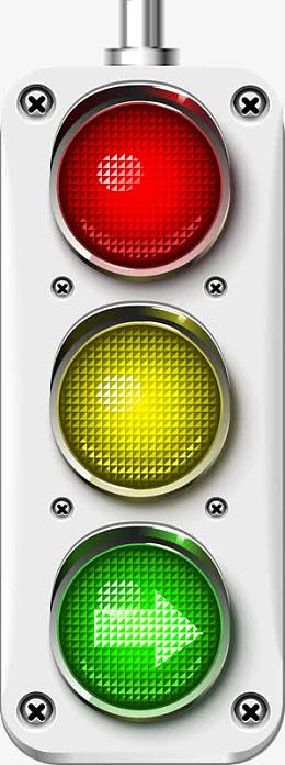 手绘红绿灯