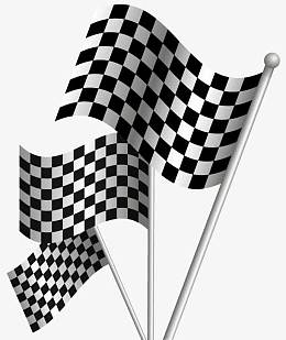 F1赛车黑白方格旗背景矢量素材