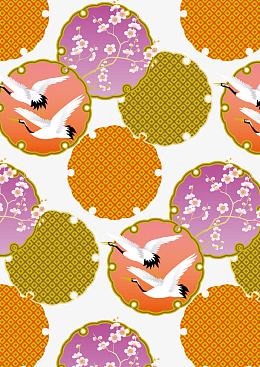 矢量日系素材图案背景