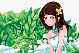 穿着婚纱的女孩