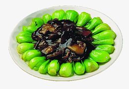 香菇扒油菜