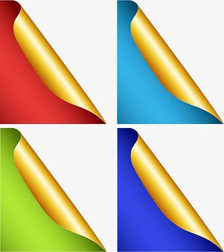 矢量翻页效果素材