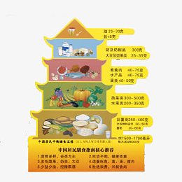 详细食物金字塔