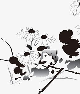 水彩花