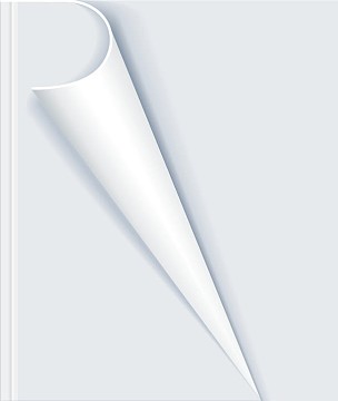 白纸翻页纸素材