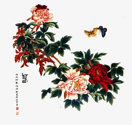 国画牡丹