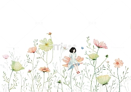 唯美手绘插画