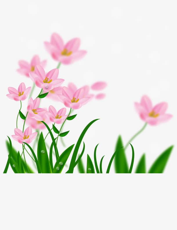 矢量手绘花丛素材免费下载_觅元素