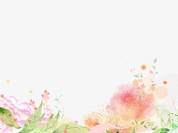 水墨花丛