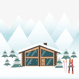 雪景小屋