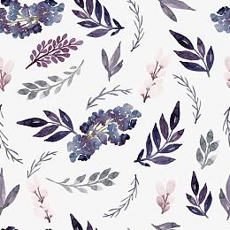 花草手绘平铺壁纸