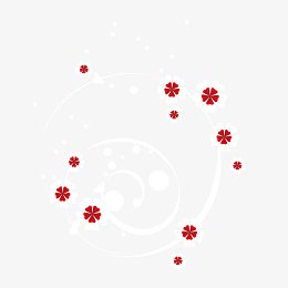 矢量红花纹