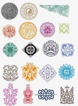 矢量壁纸花形状