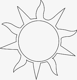 太阳线条矢量
