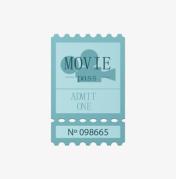 创意彩色入场券