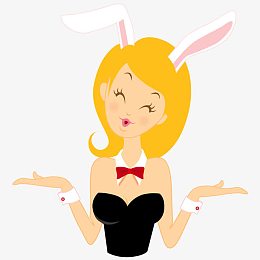 女孩兔子问题图标