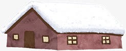 屋顶有雪的屋子