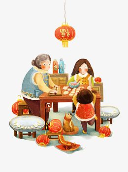 卡通一家人