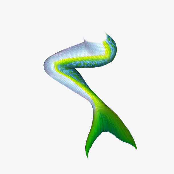 漂亮彩色美人鱼尾巴