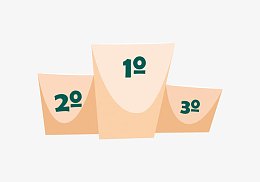 唯美台阶阶梯领奖台